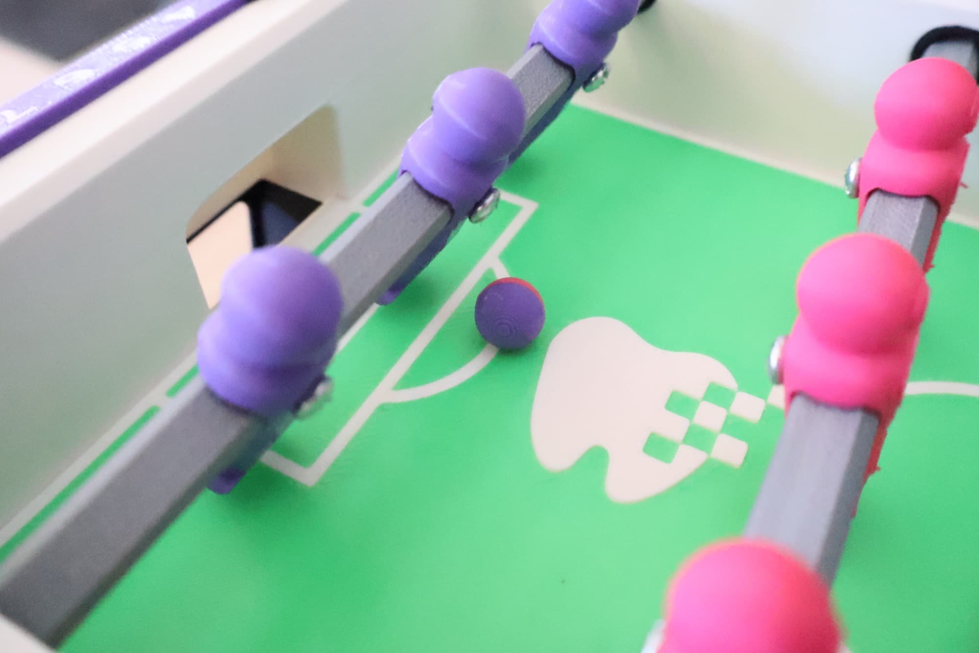 Foosball with the Ai3D tooth on the field