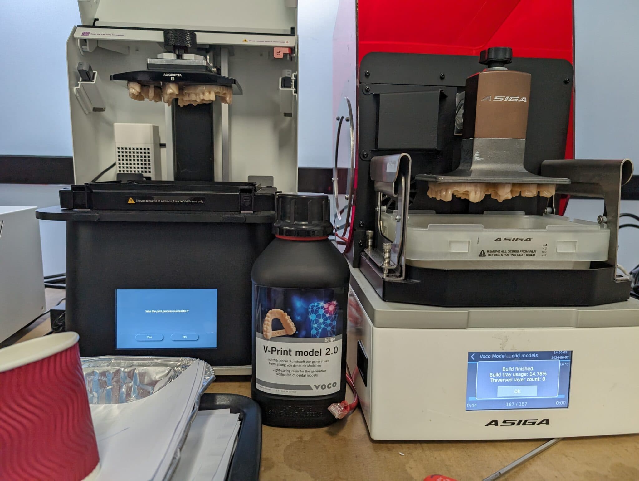 Figure 3: Same model resin, different printers – the SOL offers consistent and reliable prints that rival its more expensive DLP competitors