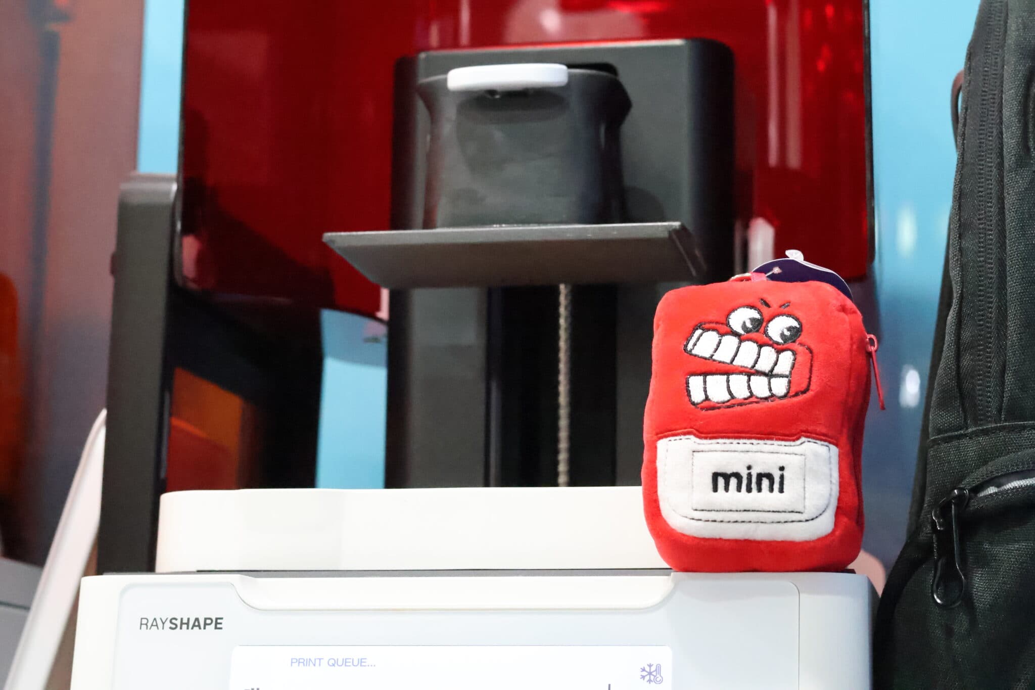 Figure 8: The Edge mini wins hands down for having the most adorable mascot out of any dental 3D printer I have seen