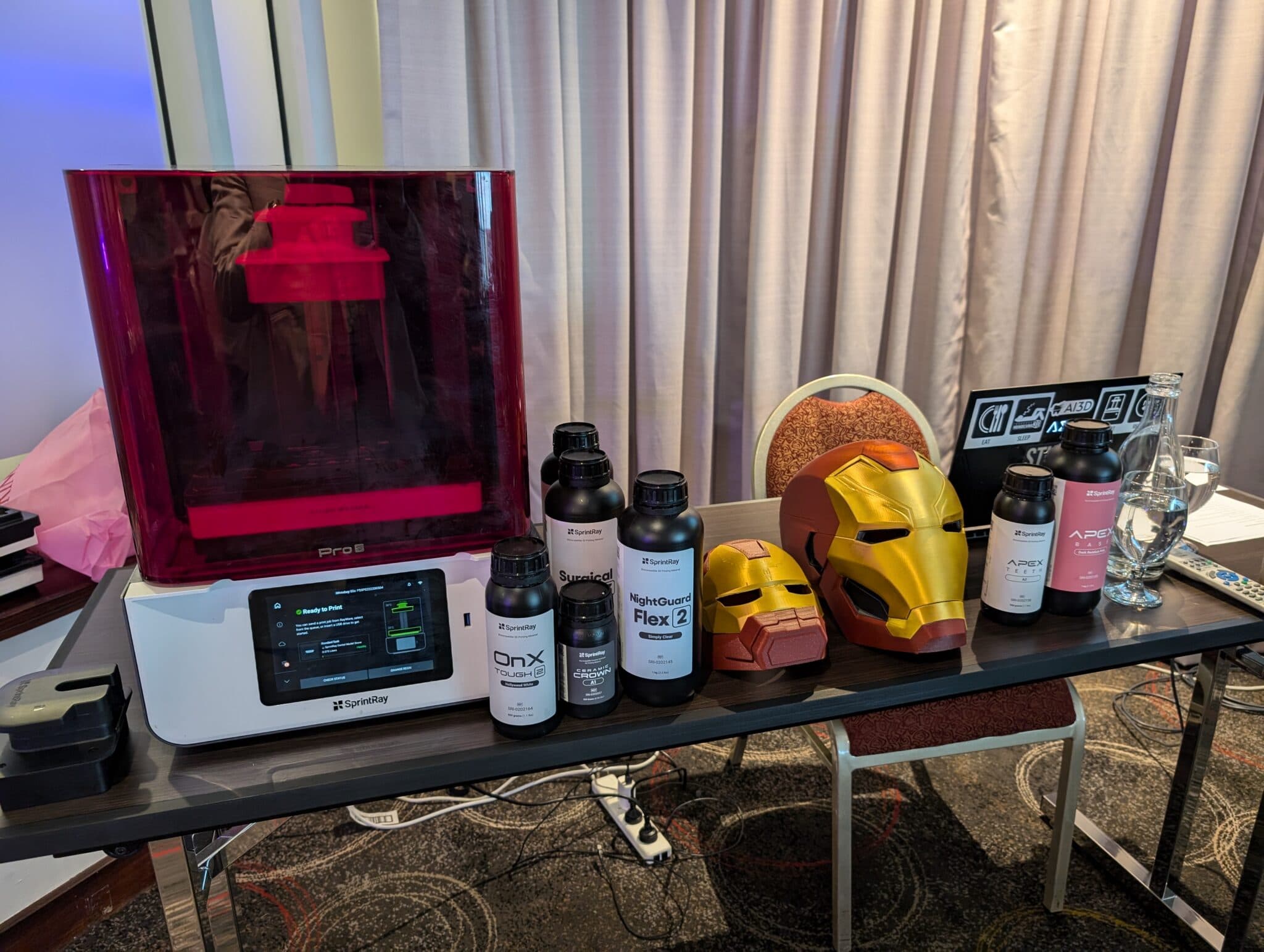 Figure 2: The Pro55S may not be able to print Ironman helmets, but it is still undoubtedly cool