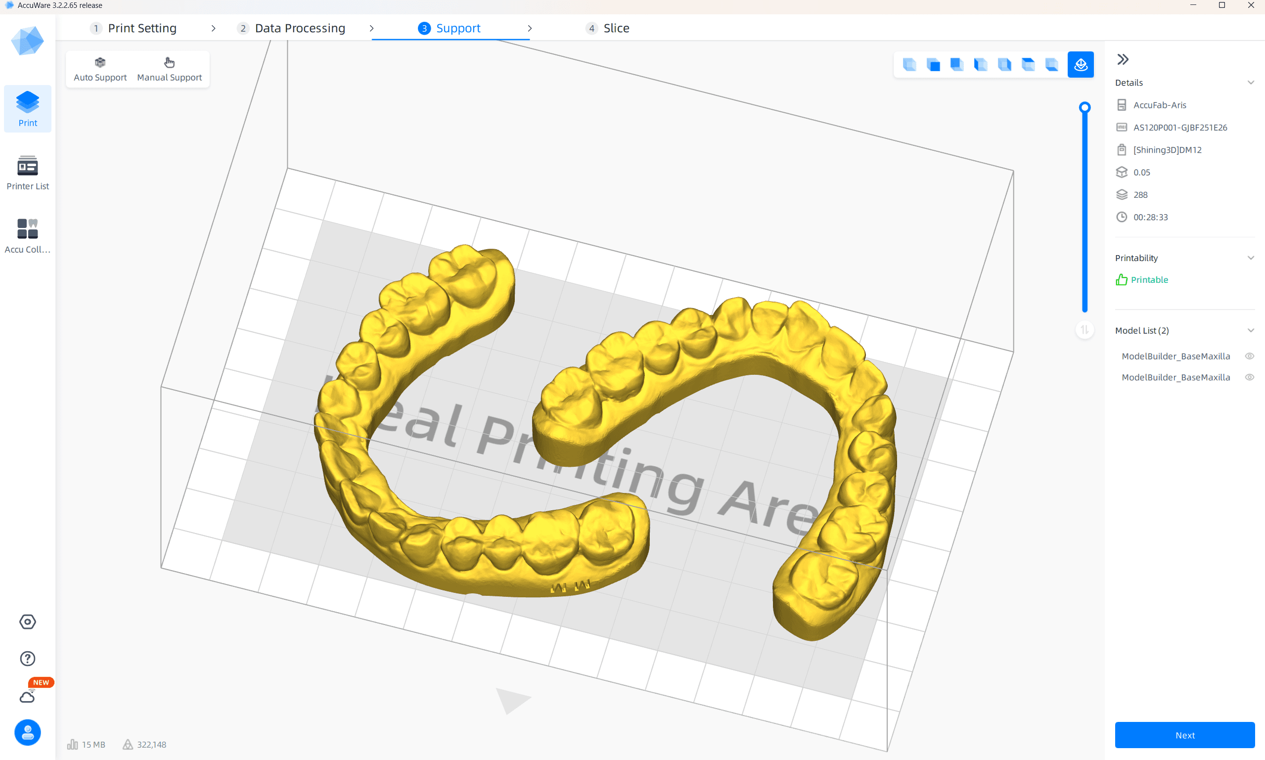 Figure 4: Accuware – “One-Click” printing is definitely better than many other options out there